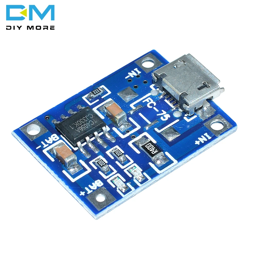 Зарядная плата с разъемом USB Type c/Micro/Mini 5 В 1A 18650 TC4056A литиевая батарея зарядная