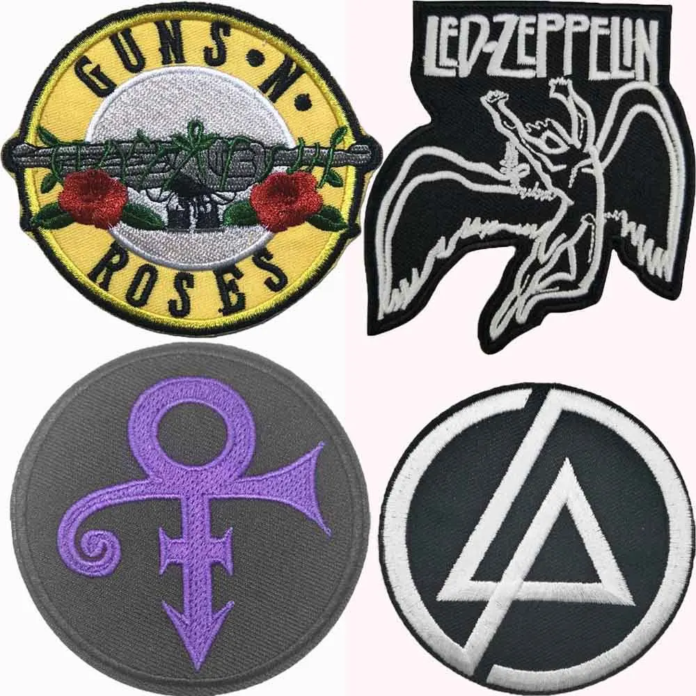 

Guns N Roses Music Rock Out Michael Jackson Prince Linkin Park Iron On Embroidered Clothes Patches For Clothing Music Band