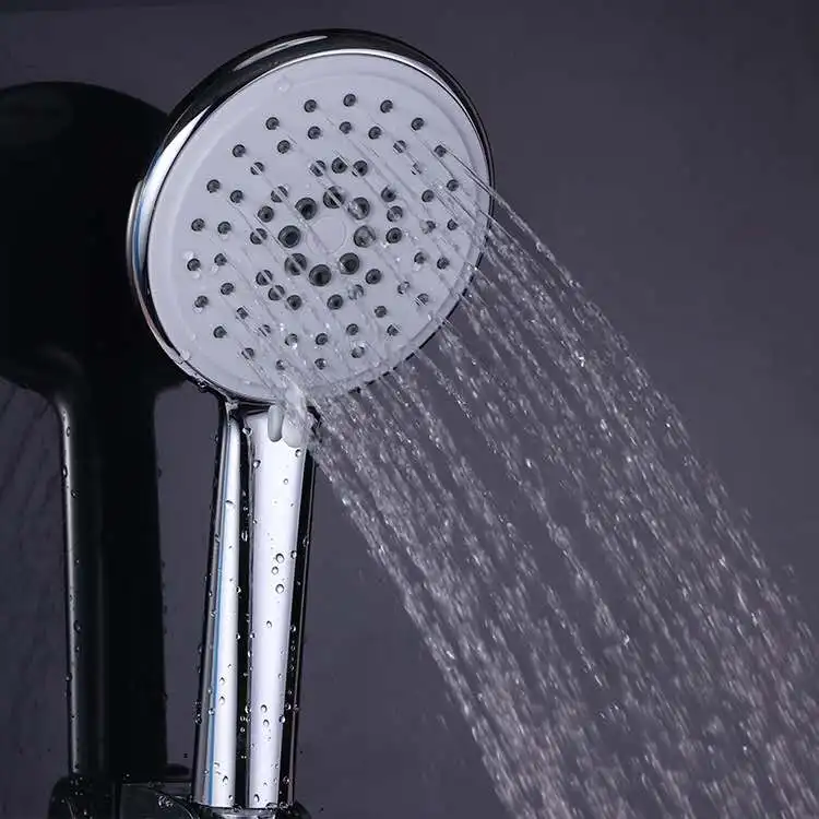 The shower head can be adjusted with five modes of high pressure stone flow handheld shower head