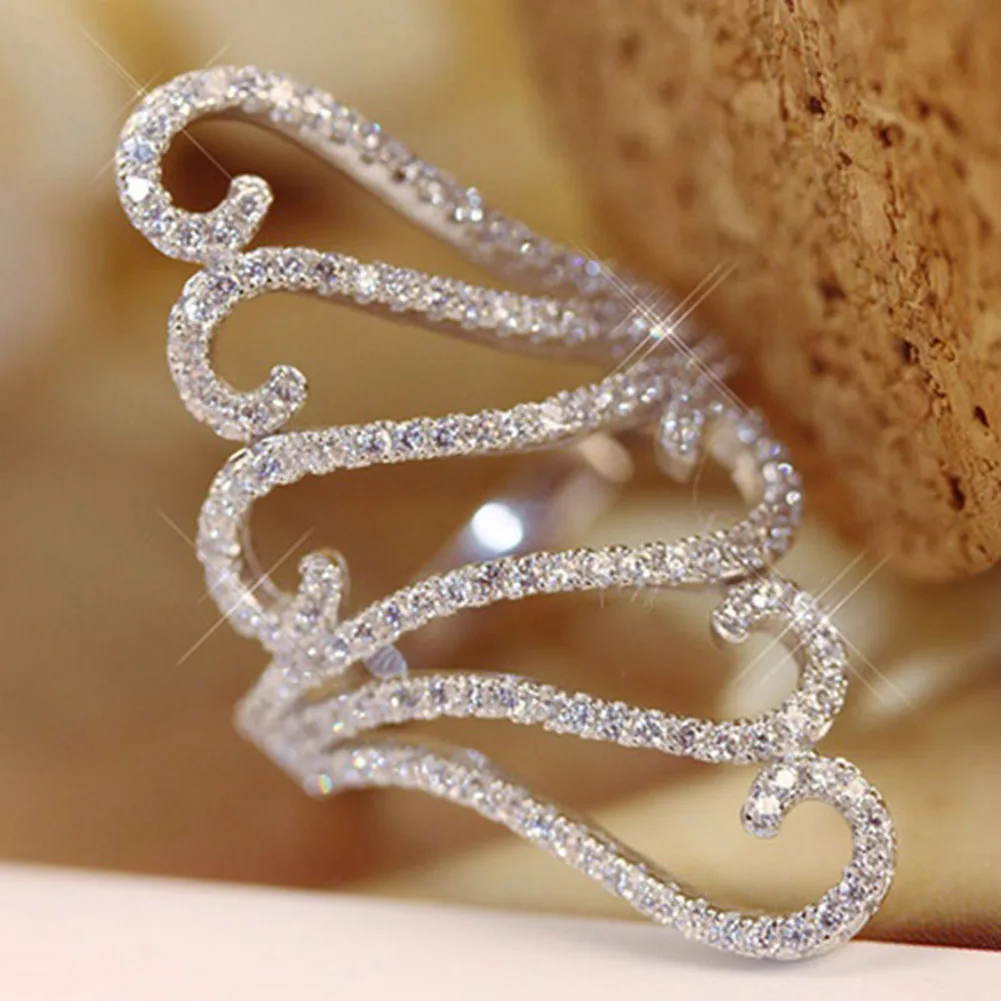 Горячая цена серебряное кольцо полые нейтральные модные серебряные украшения уникальный стиль ювелирные изделия