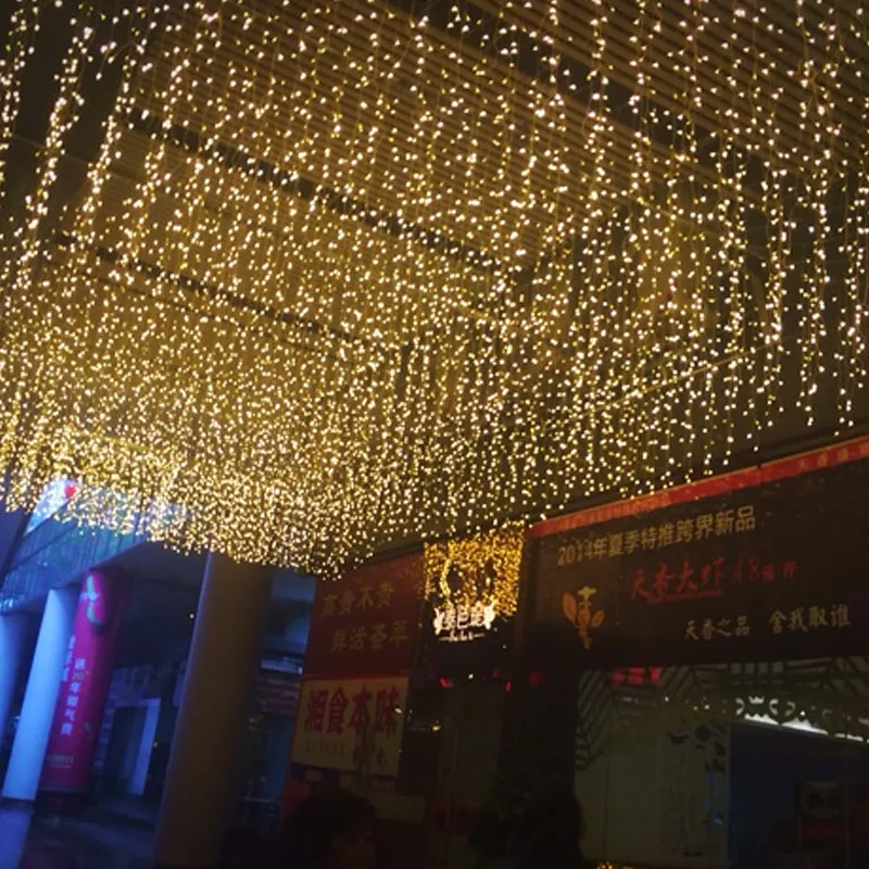 110-250V Project Fairy LED curtain Light 24V Low Voltage Curtain Icicle Starry String Lights For chrismtas engineer Decoration