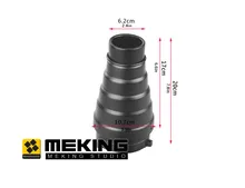10.7cm photographic Extender Conical Snoot with Color Filter Kit for Bowens Strobe studio photography light
