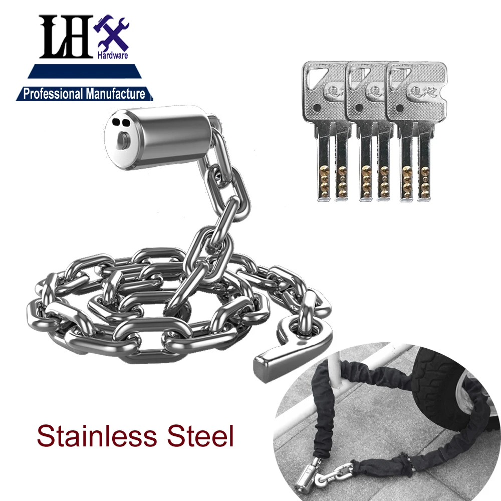 Rarelock Chain Lock 120cm Resistance of 12 Tons Hydraulic Pliers for