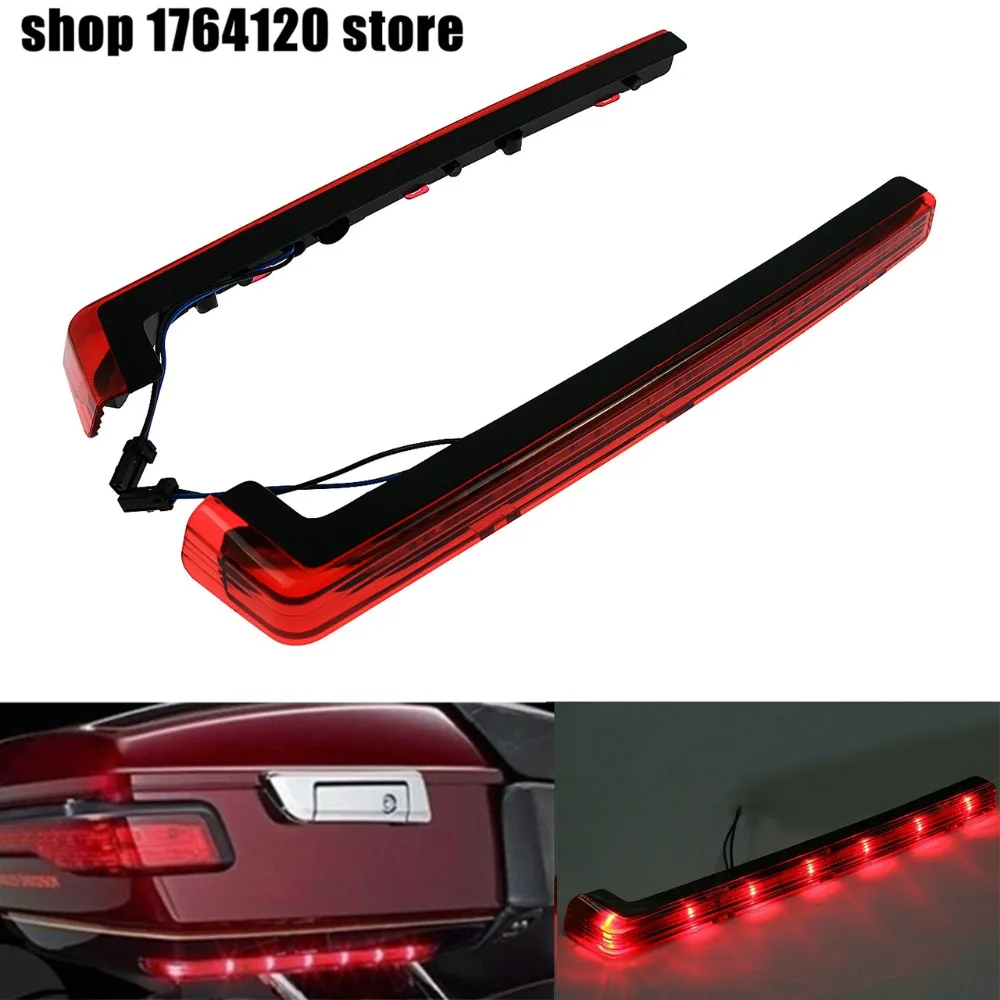 

Tour Pak Pack Accent Side Panel LED Red Light For Harley Touring Road King Street Road Glide FLT FLHT FLHTCU 2006-2017