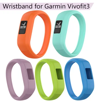 

Soft Silicone Strap for Garmin Vivofit3 Watch Band Smart Sport Watchband Child Buckle-free Bracelet for Vivofit JR 2 Wristband