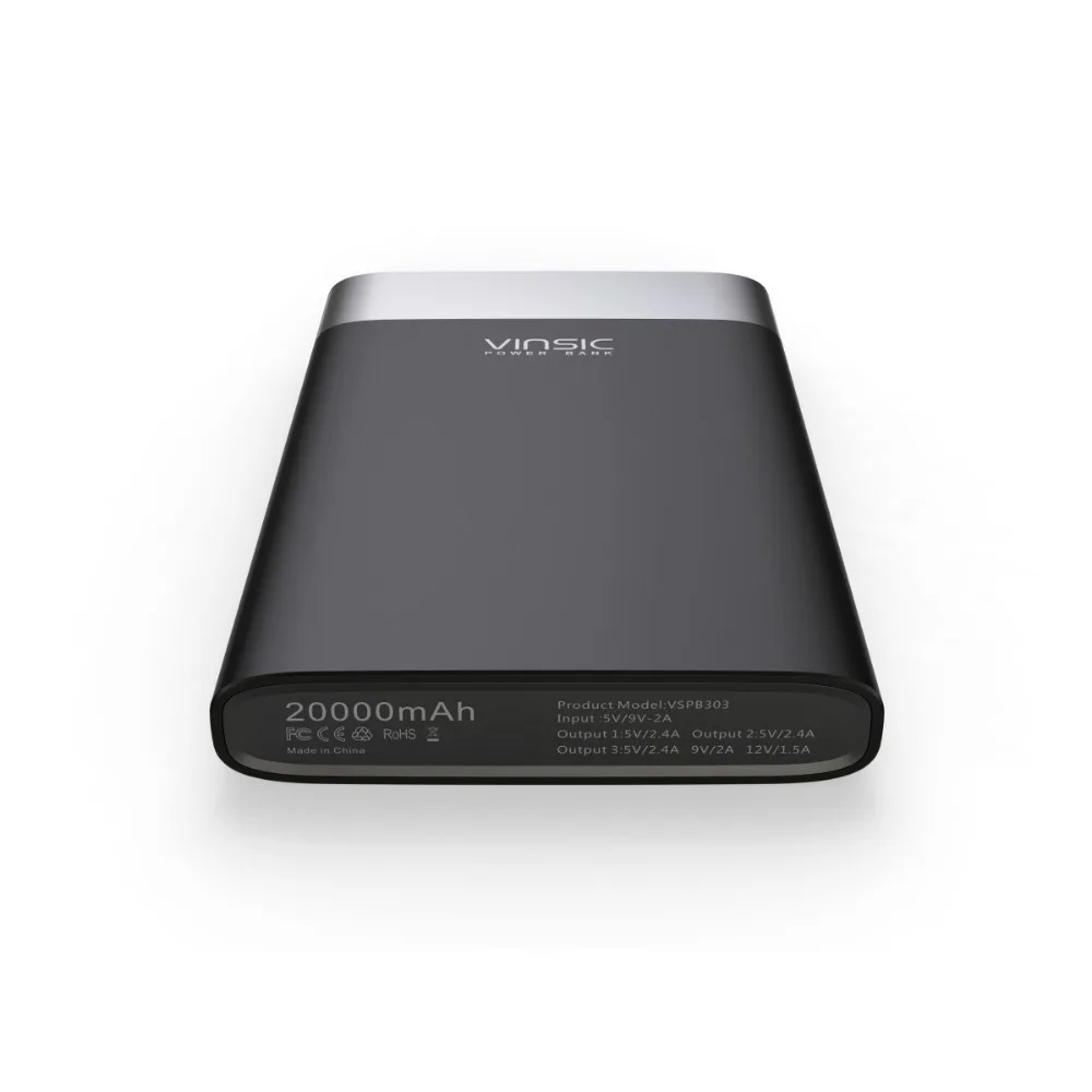 Vinsic 20000mAh Power Bank Quick Charge 3.0 QC3.0 Dual USB Type-C External Battery Charger for Samsung iPhone X 8 8 Plus Xiaomi Vinsic 20000mAh Power Bank Quick Charge 3.0 QC3.0 Dual USB Type-C External Battery Charger for Samsung iPhone X 8 8 Plus Xiaomi