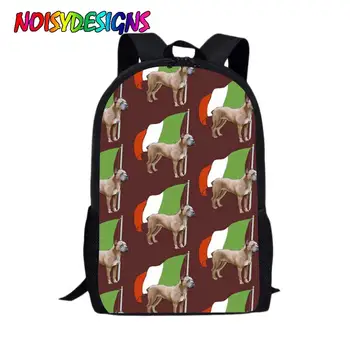 

NOISYDESIGNS School Bag For Teenage Girls Cane Corso Backpacks Boys Large Shoulder Bag Flag Print Unisex Bags Dropshipping