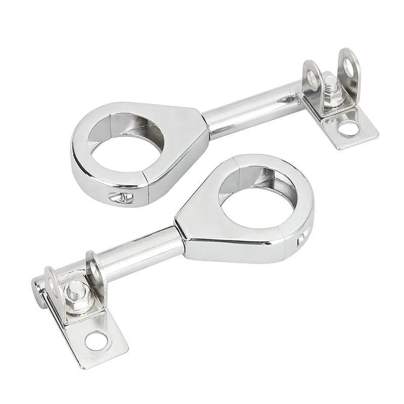 Ironwalls 39mm Motorcycle Turn Signal Lights Fork Mounts
