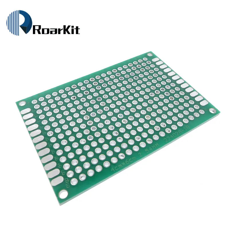 1 шт. 4x6 см Прототип PCB 4*6 Панель двойное покрытие/тонировка PCB универсальная доска двусторонняя печатная плата 2,54 мм