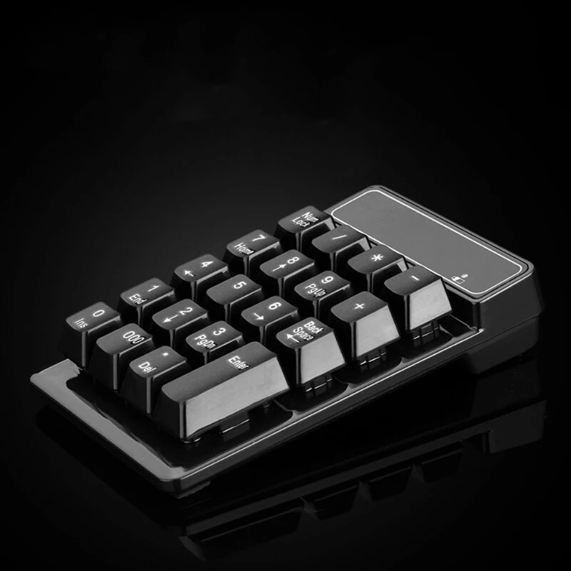 

2.4G Number Pad 19 Keyboard Wireless Silent Numeric Keypad with Mini USB Receiver for Laptop Notebook High Quality