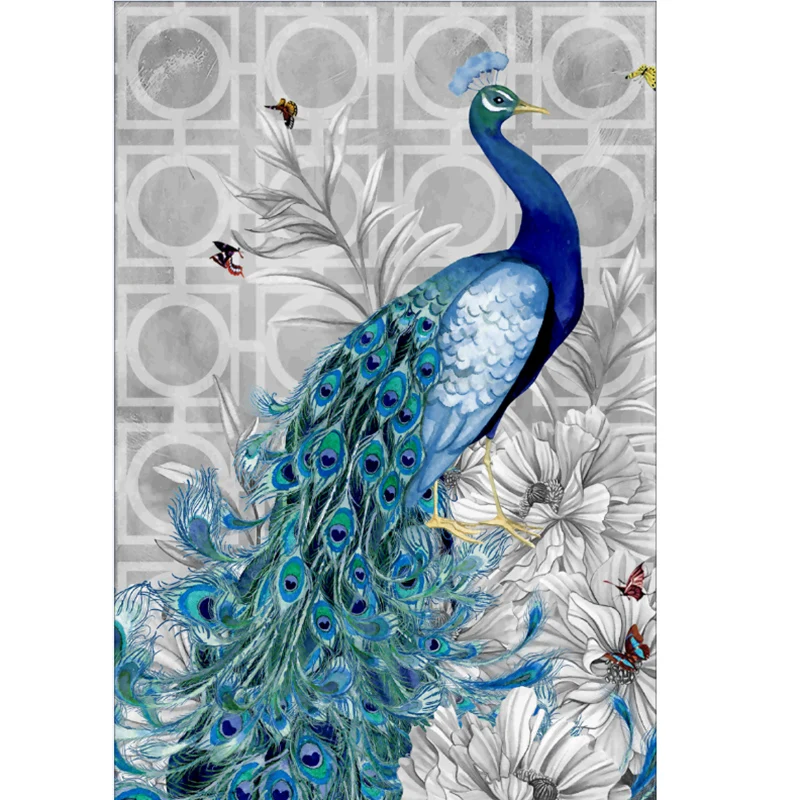 

5D Diamond Painting Animal Peacock Cross Stitch DIY Diamond painting Embroidery scenery Diamond Mosaic rhinestones Home Decor