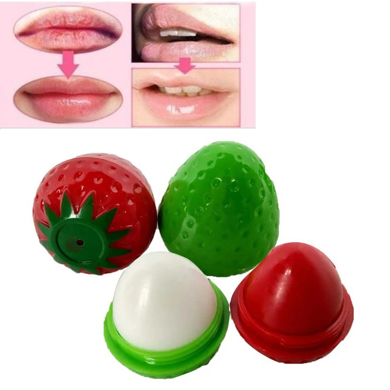 

Strawberry Moisturize Lip Balm Cute Makeup Women Makeup Long Lasting Nutritious Lips Balm Cosmetics Strawberry Shaped