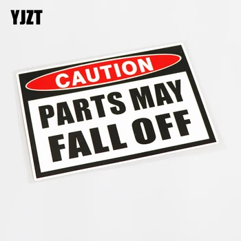 

YJZT 15.8CM*10.8CM CUATION PARTS MAY FALL OFF High-quality Car Sticker Decal PVC 13-0594