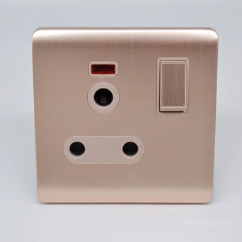 

15A Socket With LamP Suitable for Africa, UK AC 110~250V