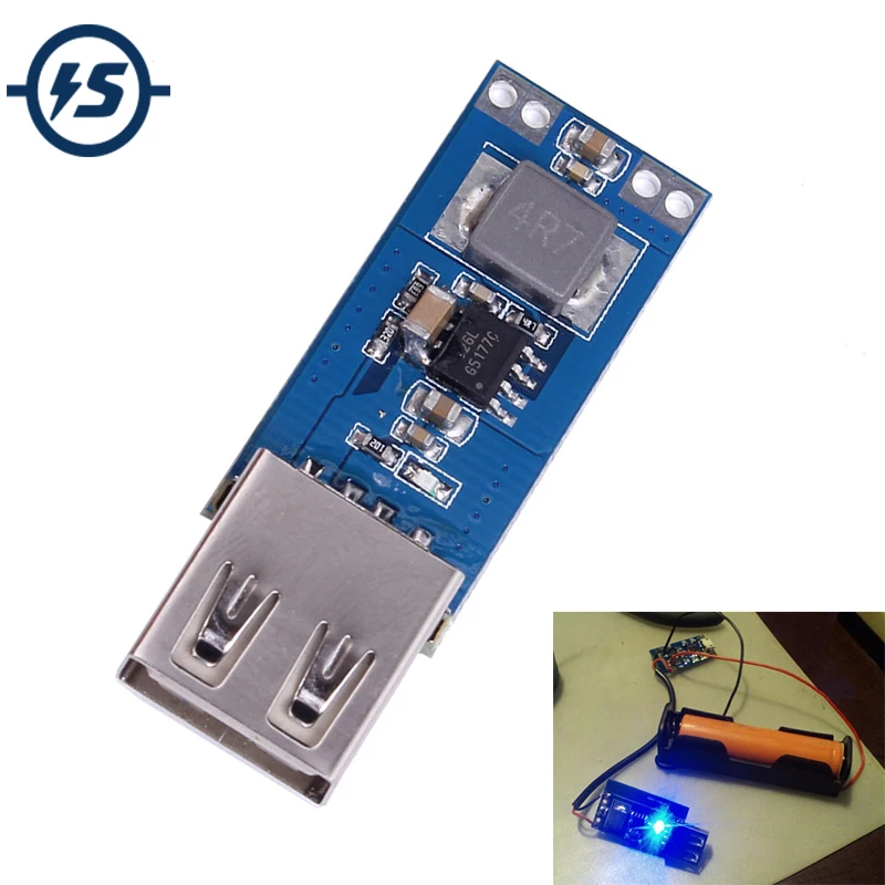 

DC-DC 2.5V-5.5V To 5V 2A Step Up Power Module Power Bank Boost Converter Board USB Vehicle Mobile Charger