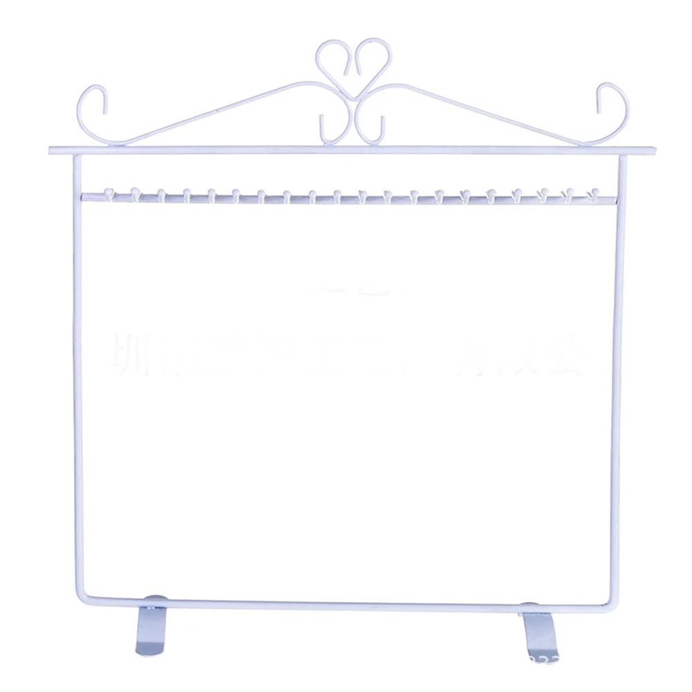 Jewelry Stand Rack Display Storage Hanging Holder Earring Necklaces Organizer - Цвет: Белый