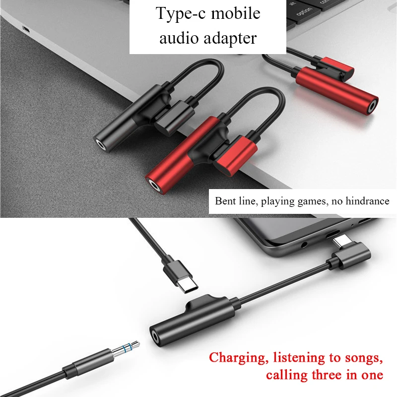 USB Adapter Headphone Adapter To 3.5mm AUX Cable Type C Converter For Samsung S8 S9 For Huawei p20 pro For one plus 6 6t Adapter