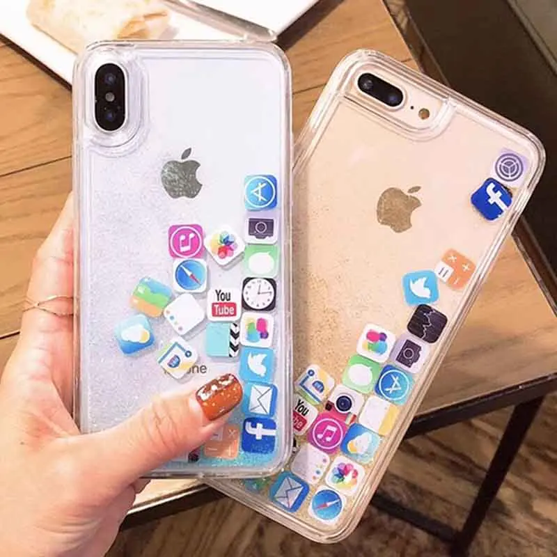 Милые чехлы из ТПУ для iPhone X XR XS MAX силиконовый мягкий чехол 6 S 8 7 Plus Прозрачный