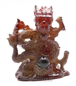 

Allochroic Mascot,Yellow Happy Dragon,Fengshui,Best Gifts,Novel present, arts&Crafts,Ornament will change color, tea pet,S1015BL