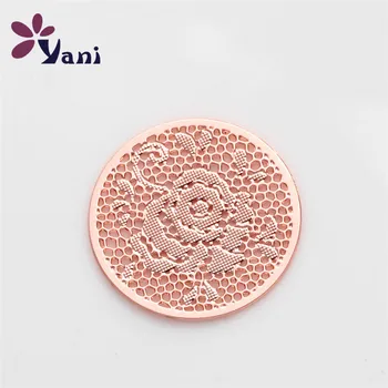 

20pcs/lot Newest 22mm Floating Locket Charms Hollow Flower Window Plates for 30mm Floating Locket Wholesale