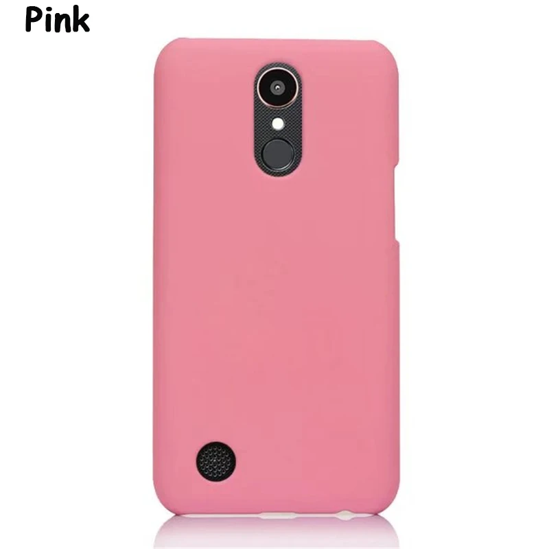 Для LG lv5/LG K20 V/K20 Plus 5," тонкий твердый матовый пластик чехол конфетный цвет, матовый чехол против отпечатков пальцев - Цвет: Pink