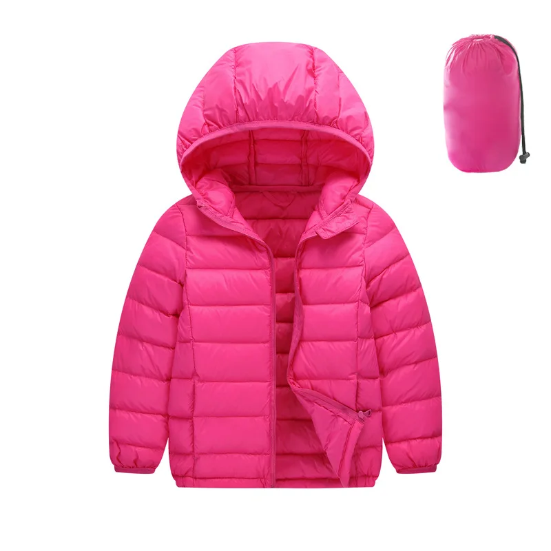 Верхняя одежда для мальчиков детские пуховики ультралегкое пуховое пальто Детская парка на 90% пуху теплая зимняя одежда для девочек, куртка-пуховик белого цвета