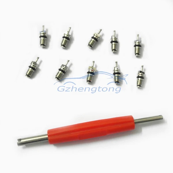 10X A//C R12 R134A Car Auto Air Conditioning Tire Valve Core Leak Remover Tools