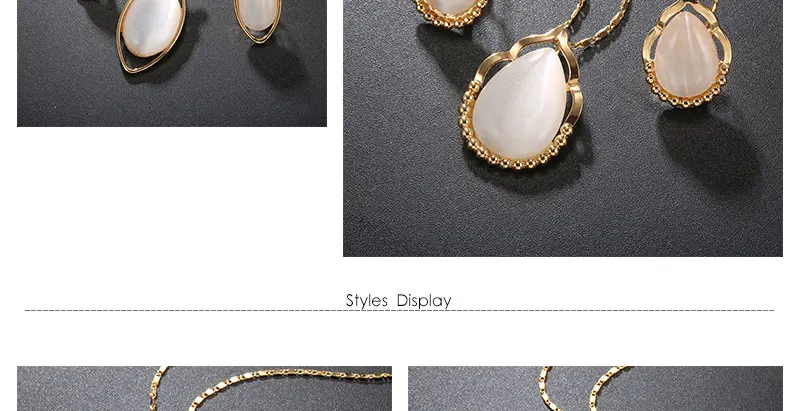 BTSETS Jewelry Sets Fashion Opal African Beads Jewelry Set In Gold Color Women Big Nigerian Wedding Dubai Jewelry Sets (3)