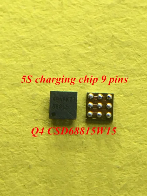 

5pcs/lot 68815 CSD68815W15 For iPhone 5S USB charger IC 5S Q4 charging chip 9 pins power supply IC