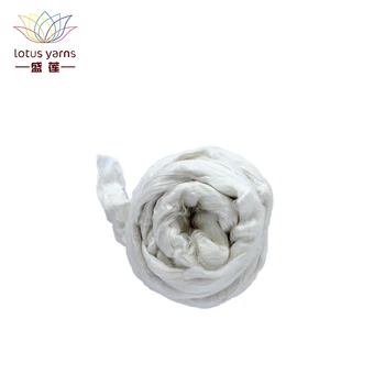 

Lotus Yarns Silk Roving Yarn natural Silk Fiber hand knitting DIY crochet