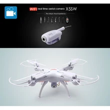 Syma x5sw Drone with Camera HD WIFI Real Time FPV Quadcopter 2.4G 6 Axis Gyro 4CH Headless 3D Roll RC Control Helicopter Toy RTF