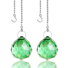 H& D набор из 2,30 мм люстра хрустальный шар призмы потолочный вентилятор цепи тянет Висячие солнечные Ловец для оконный орнамент(зеленый