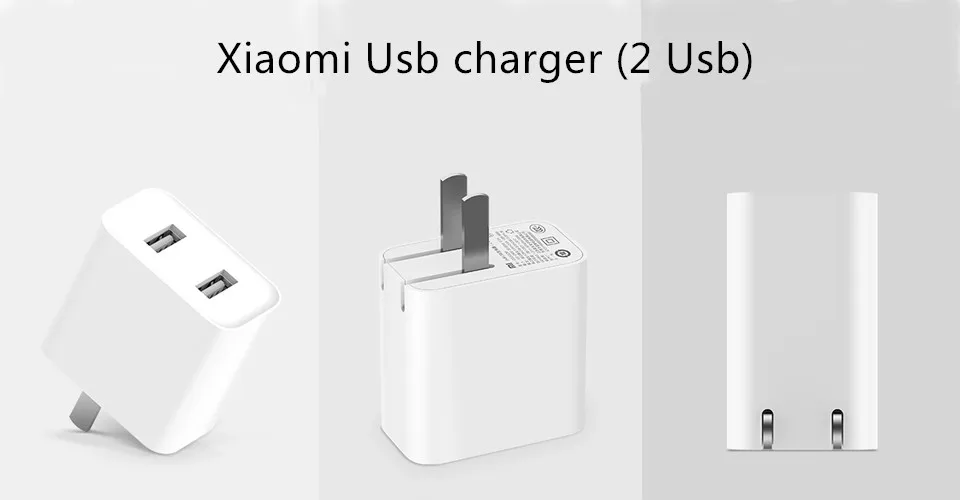 Оригинальное зарядное устройство Xiaomi USB 2 порта Quick Charge QC3.0 18-20 Вт дорожное зарядное устройство