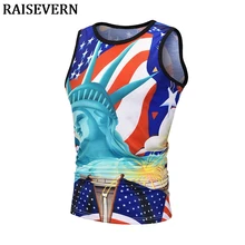 Летняя мужская 3D кошка цветочный принт майка для бодибилдинга крутая Мода Повседневная Уличная спортивный жилет без рукавов топы