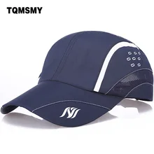 TQMSMY мода лето мужчин и женщин дышащий козырек шляпа сетки бейсболка snapback быстросохнущие шляпы мужчины TMAT50