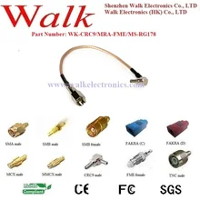 CRC9 мужской FME Мужской rg178 кабель, crc9 fme rg178 аудио разъем кабель-переходник, crc9 антенный кабель