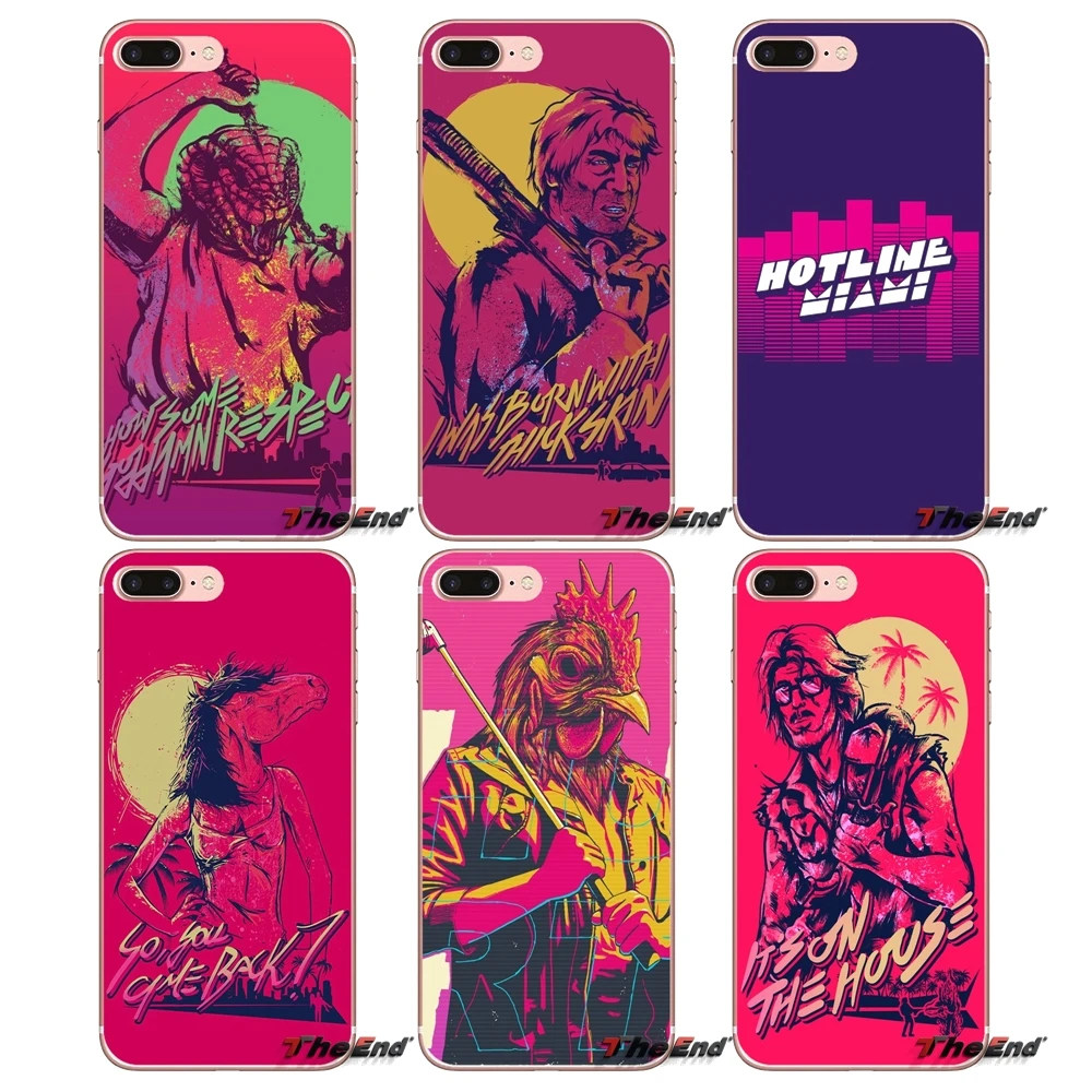 

game hotline miami Accessories Phone Cases Covers For Xiaomi Mi6 Mi 6 A1 Max Mix 2 5X 6X Redmi Note 5 5A 4X 4A A4 4 3 Plus Pro