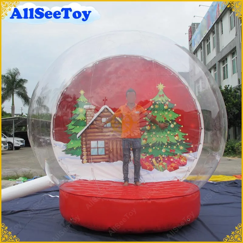

New 3m Human Inflatable Snow Globe Giant Inflatable Globe for Christmas Decoration,8 Options,Commercial Quality,Free Shipping