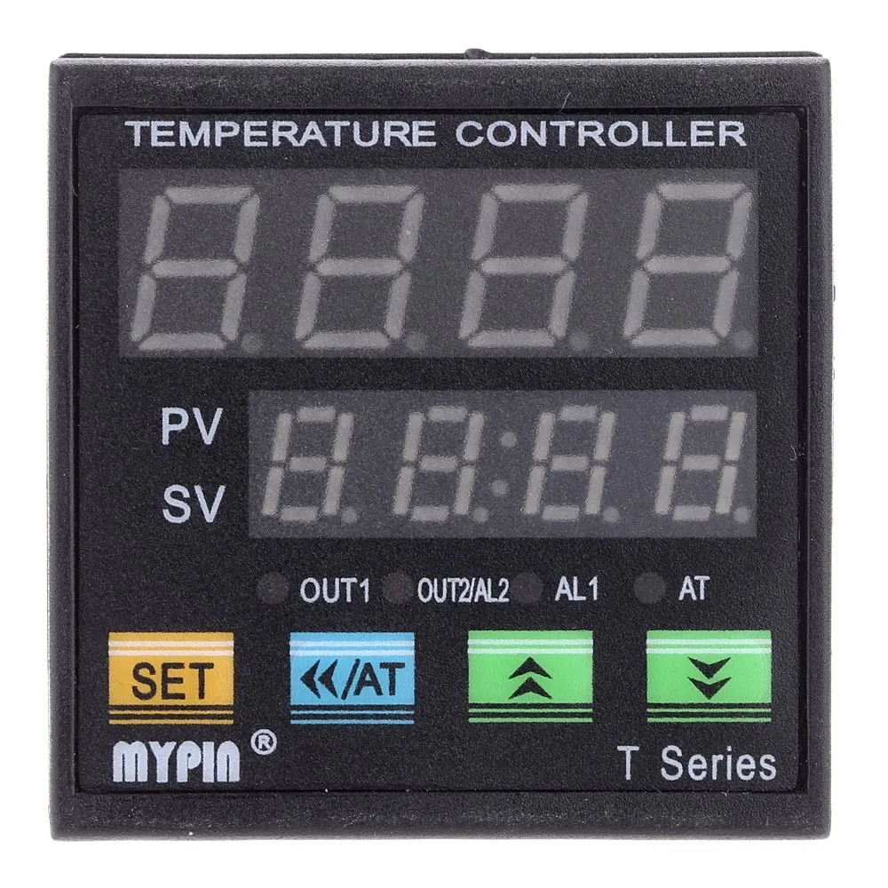 

Digital Temperature Controller LED PID Thermometer Heating Cooling Control VSR 2 Alarm Relay 0-10V Analog Quantity Output TC/RTD