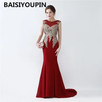 

Elegant Gowns Vestidos De Noite Para A Festa 2020 Burgundy Evening Dresses Cheap Long Prom Dresses for Womens