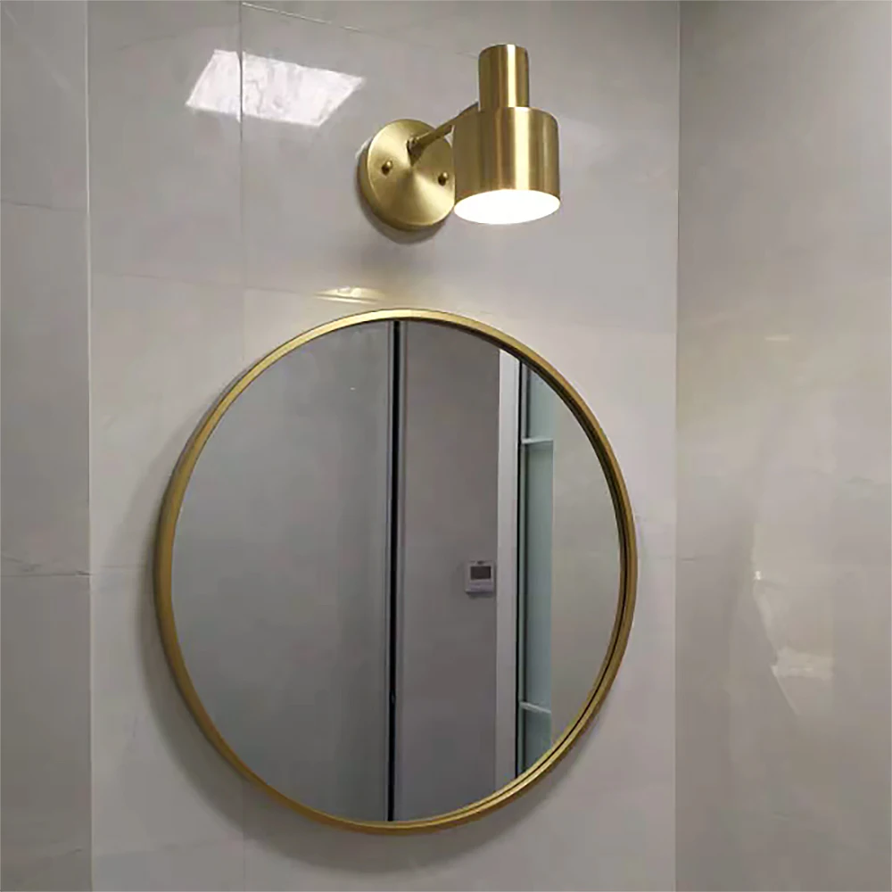 

Modern gold copper wall scone altin flexible light up mirror luces para espejo bedside wall lamp bathroom light fixture muurlamp