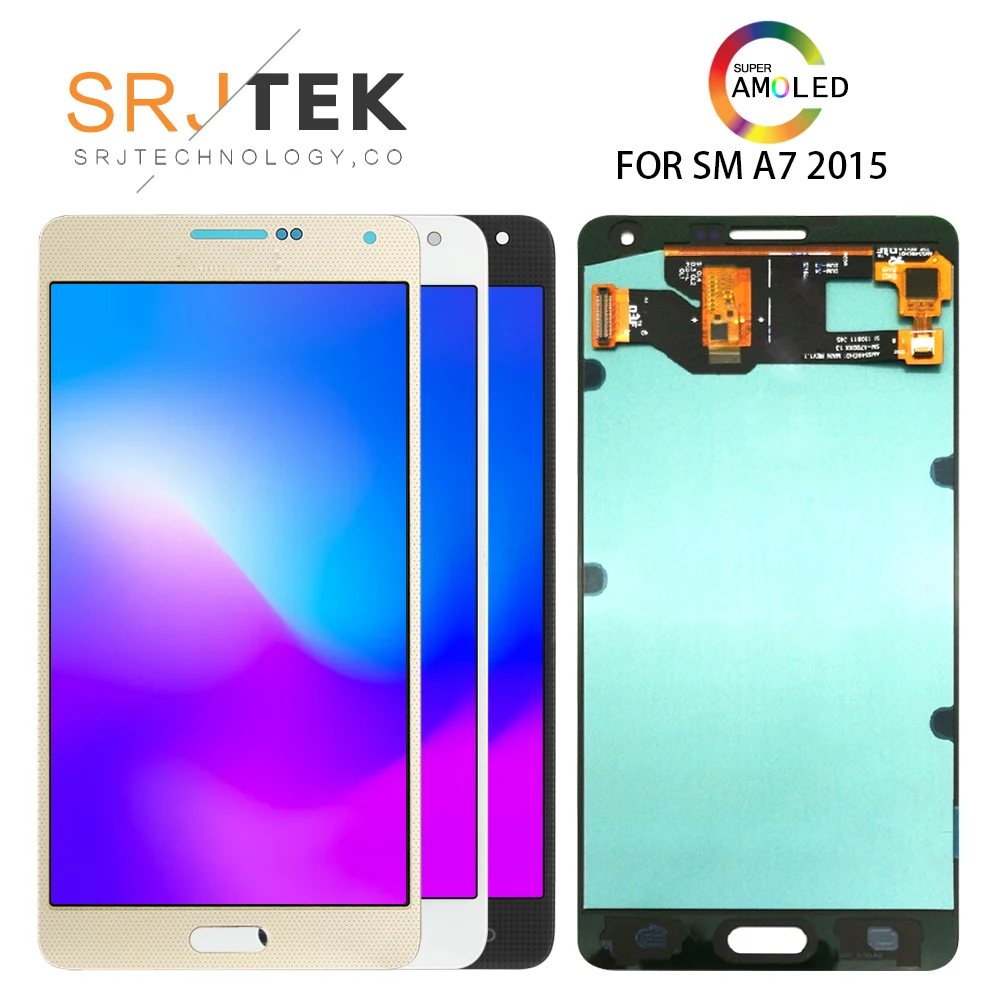 Оригинальный 5 ''Супер AMOLED экран для Samsung Galaxy A7 2015 A700 A700F A700H A700K A700S A700L A700FD ЖК