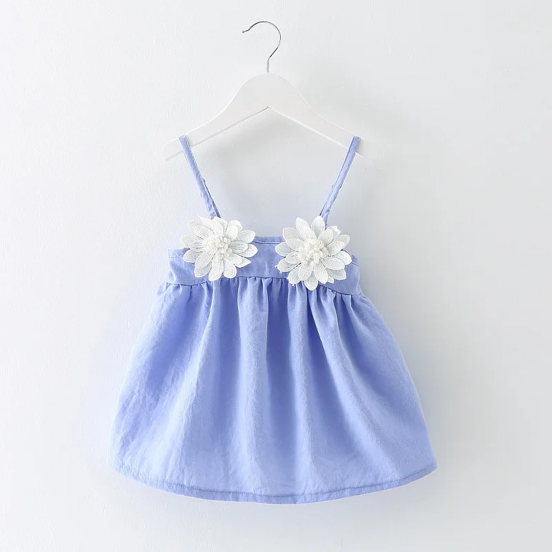 

2016 New Summer Baby Dresses Girl Dresses Princess Dresses 100% Cotton Sling Children's Flower Dresses 1-3 Years Free Shipping