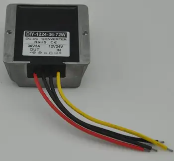 

12V24V (9V-36V) Step Up to 36V 2A 72W DC DC Power Converter Boost Module Power Supply Adapter Voltage Regulator Waterproof