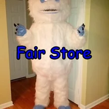 Белый костюм талисмана «Снежный Монстр Йети» для взрослых, маскот со снеговиком, монстром, костюм кунг-фу панды, EMS,, SW83