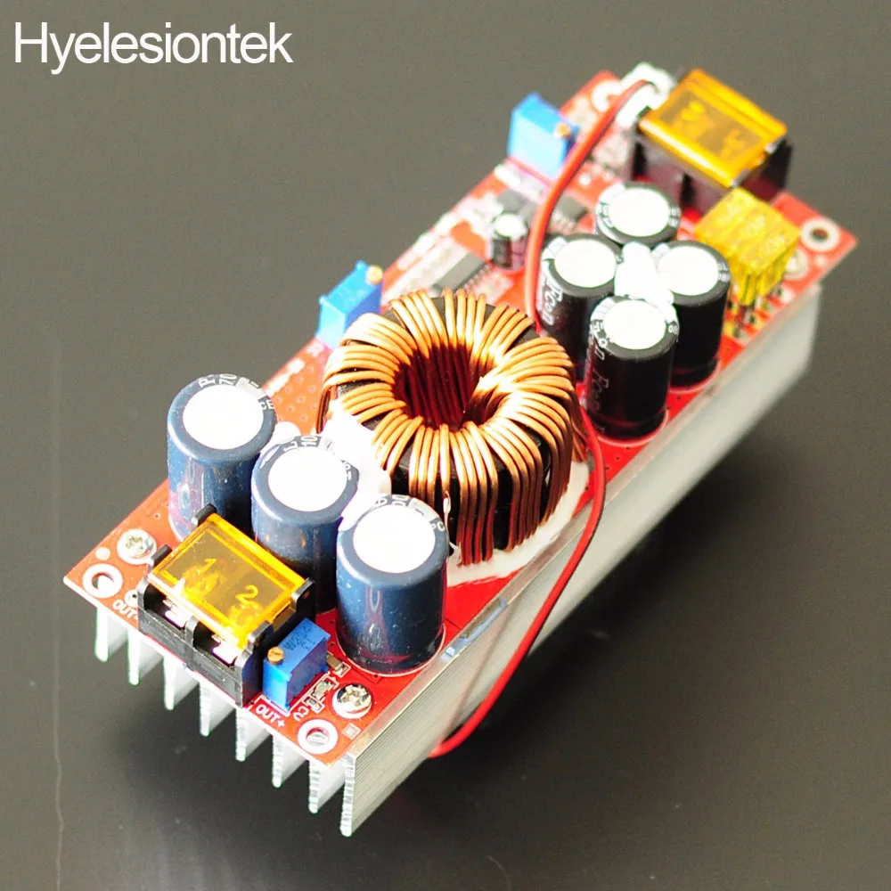 Online Convertidor de voltaje CC CV Boost Converter DC DC Step Up 1800W 40A fuente de alimentación módulo ajustable 10 V 60 V a 12 V 90 V regulador