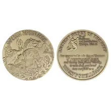 Памятная монета Бронзовый моряк коллекция сплав посеребренный сувенир память искусство ремесла Подарки Коллекционные монеты