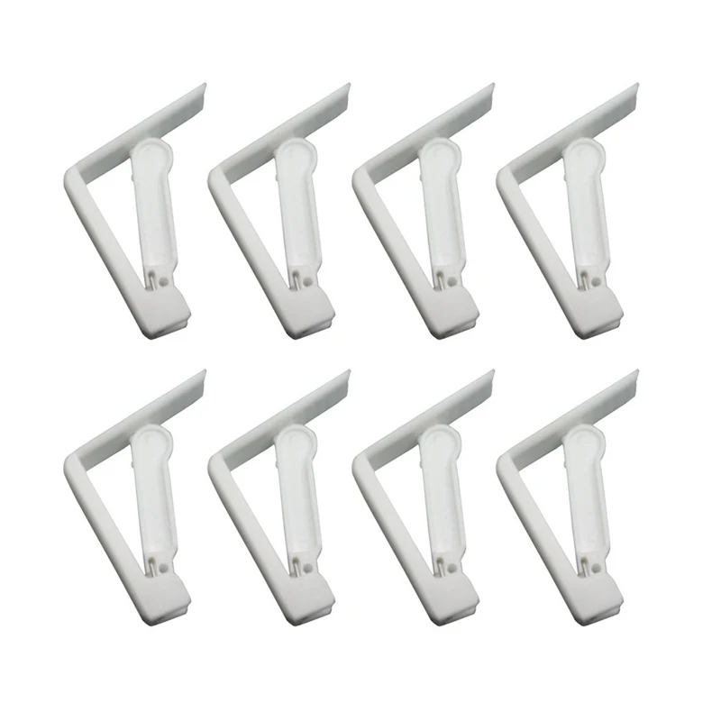 

8 x Tablecloth Clipclamp Tableclamp Skirtingclips White