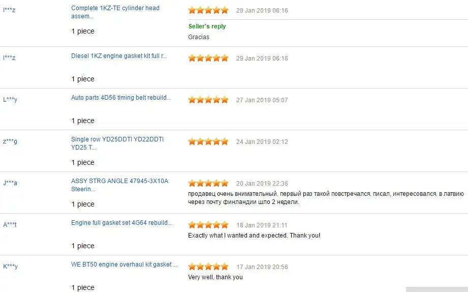 aliexpress feedback