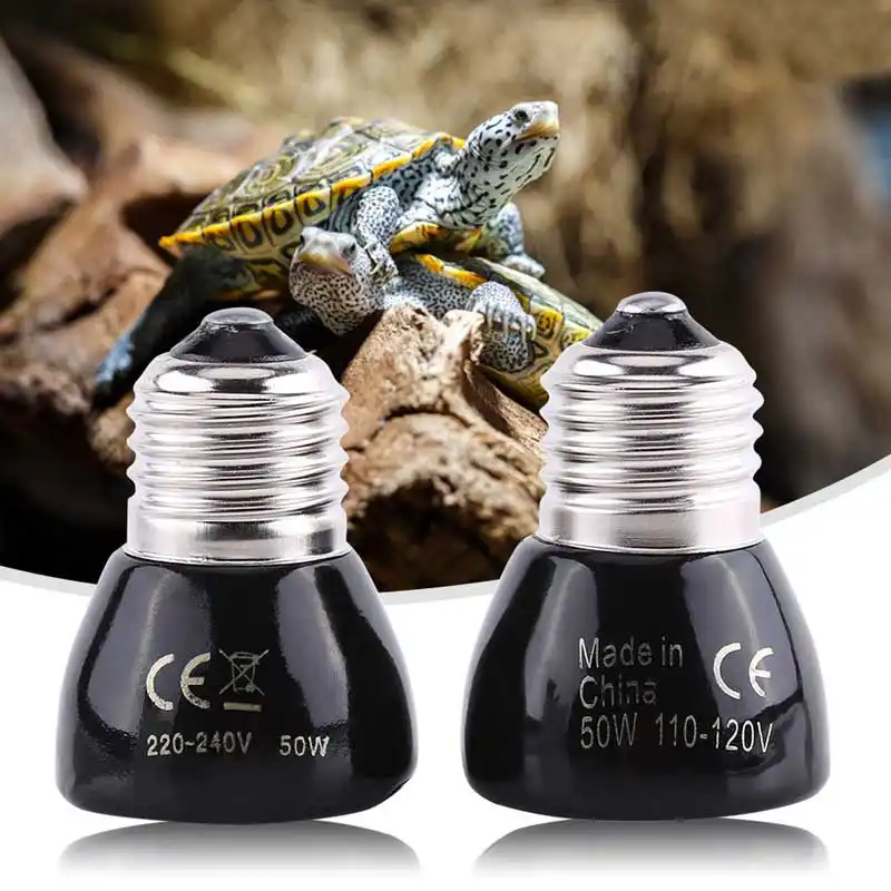 100W, Pink 220V for Reptiles Pets Reptile Infrared Heating Light Tortoise Infrared Heating Lamp
